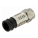 Conector Rg6 F-6 A Compresion X50u Snap Cable Coaxil 1° Htec