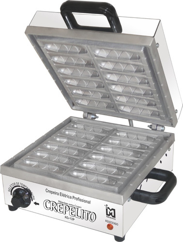 Crepeira Crepe Industrial 12 Cavidades Inox 2000w - Inovamaq