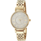 Reloj Anne Klein Ak2158gygb Acero Dorado Para Mujer Original Color Del Fondo Gris