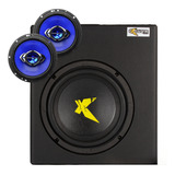 Kit Caixa Amplificada Mini Slim Exclusive + Alto Falante Cm6