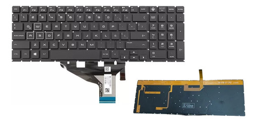 Teclado Compatible Con Laptop Hp Omen 15-dc0001la L24369-161