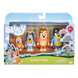 Juguete Niños Bluey & Familia Bandit Chilli Bingo Disney