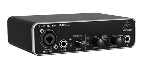 Behringer Umc22 Interface Usb 2x2 Placa De Sonido