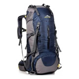 Mochila Camping De Senderismo Outdoor Trekking 455litros Color Azul Marino