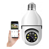 Camera Ip Wifi Espiã Lampada 360 Noturna Zoom App Celular