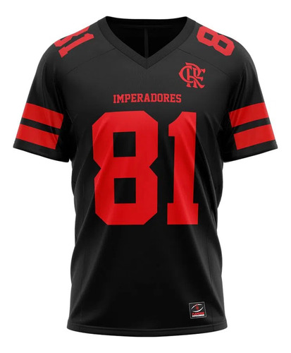 Camiseta Flamengo Imperadores Kicker Preta - Braziline