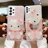 Funda De Teléfono Kitty Cat Mirror Para Samsung S21 /s22ultr