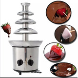 Maquina Cascata Chocolate Quente 4 Pisos Inox Fondue 127v 