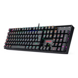 Teclado Gamer Redragon Mitra Mecanico Rgb Switch Red Sp