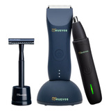 Pack Navidad Myhuevos® Rasuradora Azul + Trimmer Y Rastrillo