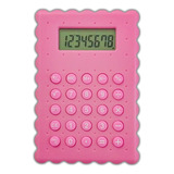 Mini Calculadora De Bolso Rosa Colorida Compacta Elegante 