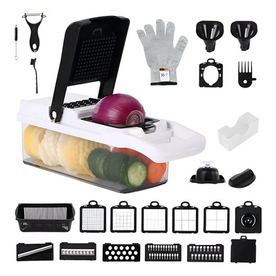 Rallador Cortador Rebanador Picador Verduras Fruta 26 En 1 Color Blanco | Envío gratis