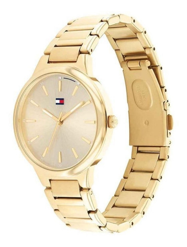 Reloj Tommy Hilfiger Th 1782402 Acero Inoxidable Gold 30m Color De La Malla Dorado Color Del Bisel Dorado Color Del Fondo Dorado