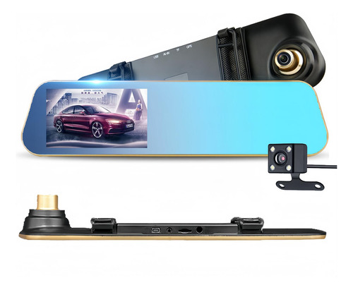 Camara Espejo Retrovisor Frente Y Trasera Auto Full Hd Dvr