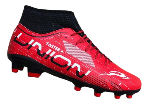 Tenis Futbol Tacos Tachones Union Rojo Blanco Negro Resisten | Envío gratis