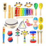 22 Piezas De Instrumentos De Percusión, Juguetes Para Niños