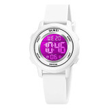 Reloj Deportivo Led Impermeable Para Mujer - B White