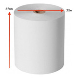 Pack X8 Rollos Papel Termico Impresora Pos 58mm 57x25 Data Color Blanco