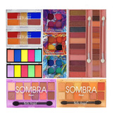 12 Paleta De Sombras Matte Com Fixador Em Atacado Revenda Bf