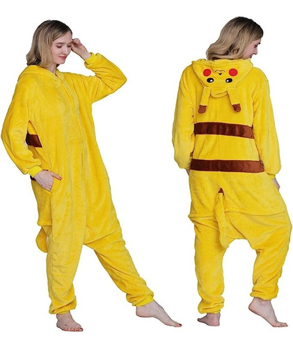 Kigurumi Pijama Mameluco Disfraz Pikachu Cosplay Moda Kawaii