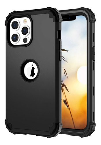 Funda Case Para iPhone 13/mini/pro/pro Max Uso Rudo 3 En 1