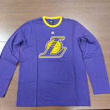 Camisa Manga Longa -  adidas  -  Los Angeles Lakers - Tam G