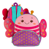 Mochila Infantil Borboleta Menina Escolar Creche