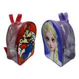 80 Mochilas Dulcero Personalizada (50 Transparente Y 30 Lona