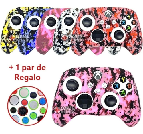 Protector Xbox Series S X Funda De Silicón Control  + Thumbs