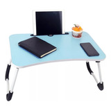 Mesa De Servicio Plegable Cama Desayunador Laptop Portavasos