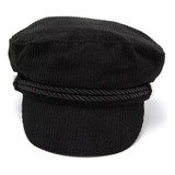 Boina Gorra Paño Peaked Ecocuero Cordón Gabardina Corderoy