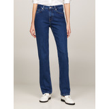 Jeans Classics De Talle Medio Azul Tommy Hilfiger