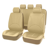 Universal Transpirable Cuero Cubierta Asiento De Coche 9pcs 