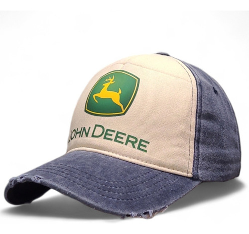 Gorra Trucker Custom Deere Regulable Jean Vintage Estampada