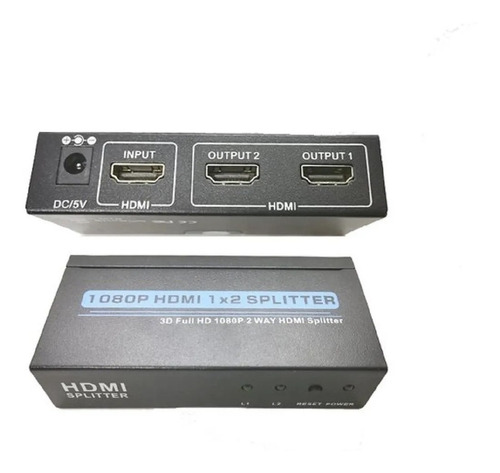 Splitter Hdmi Activo 1x2 Tv Led Lcd 3d Version 1.4 1080p Ps3