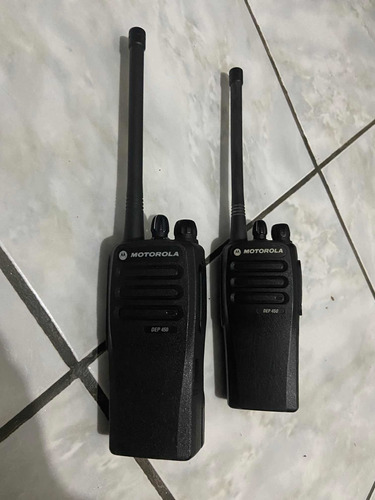 Kit 02 Rádio Comunicador Motorola Dep 450 Vhf
