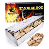 Smoker Box For Wood Chips Use Gas Or Charcoal Bbq Grill...