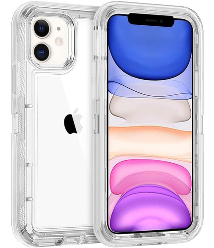 Funda Case Uso Rudo 360 Para iPhone 12 11 Pro X Xr 8 Plus 7