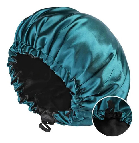 Gorro De Dormir Elástico Ajustable De Doble Capa Satinado Só