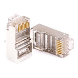 Conectores Rj45 Lan Cat5 Metalico Bolsa 100 Unidades