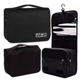 Bolso Neceser Organizador Colgante Neceser Viaje Impermeable Color Negro