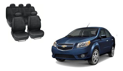 Fundas Para Asiento En Tacto Piel Chevrolet Aveo 2014