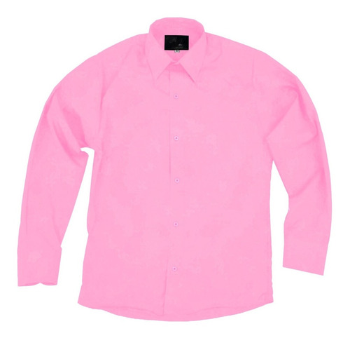 Camisa De Vestir Para Adulto Rosa Pastel 34 A 42