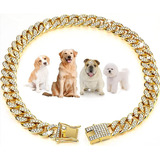 Collares Personalizados Para Perros Y Gatos, Cadena Dorada C