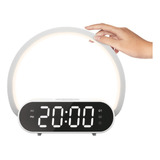 Reloj Despertador C/ Lampara Dim + Carga Inalámbrica 10w