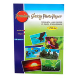 Papel Fotográfico Inkjet Brillante A4 115,135 Grs X100 Hojas