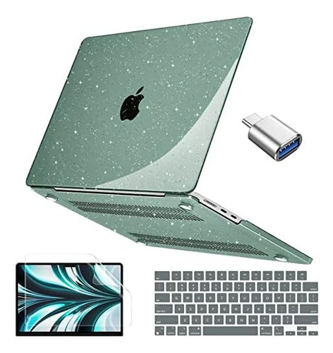 Funda Conbovo Para Macbook Air 13 M2 + C/teclado Glitter G