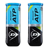 Tubo Dunlop Tenis Padel Atp Extra Duty X 2 + Envio Gratis