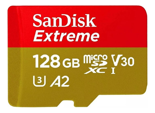 Sandisk Extreme Micro Sd 128 Gb Class 10 4k 160 Mb/s