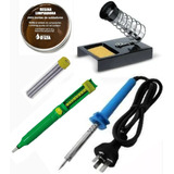 Combo Kit Electrónica Soldador Estaño Soporte Resina N81